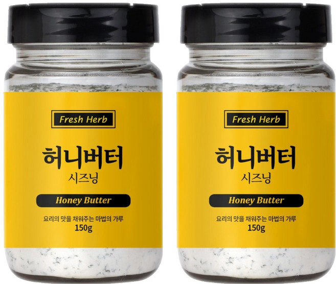 신선약초 허니버터 시즈닝, 150g, 2개