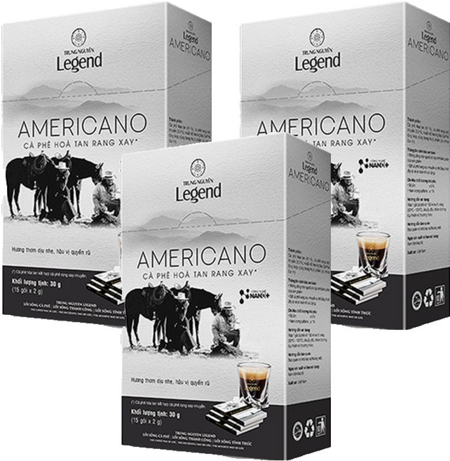 쭝웬레전드 아메리카노 원두커피믹스, 2g, 15개입, 3개