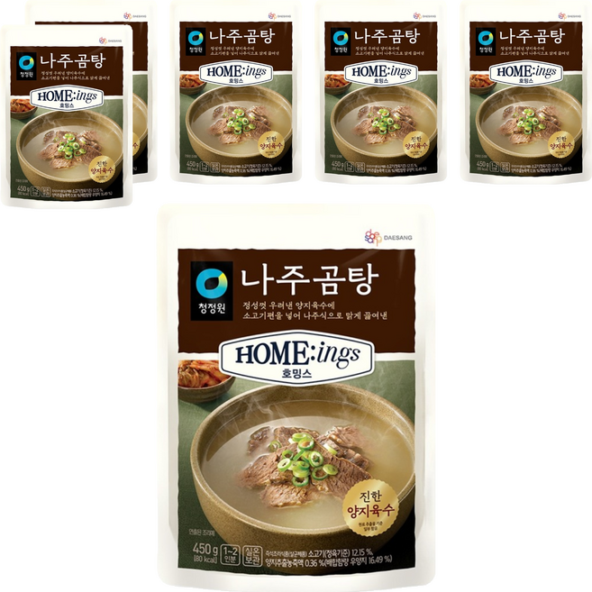 清淨園 羅州牛骨湯, 450g, 6個