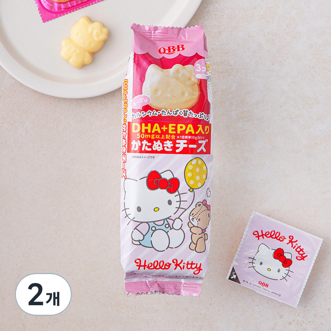 QBB 헬로키티 모양치즈, 10g, 3개입, 2개