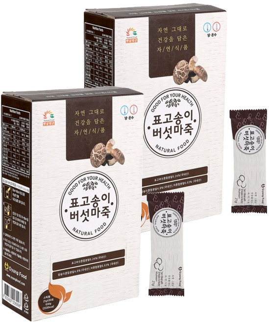 오양식품 표고송이 버섯 마죽, 21g, 30개입, 2개