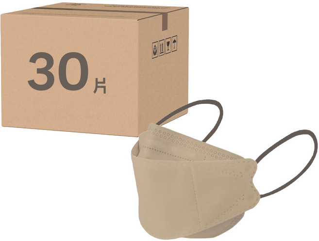 CHACER 佳和口罩 4D立體醫用口罩 成人用 KF94 未滅菌, 伯爵太妃, 3袋, 10片