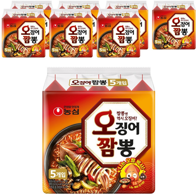 오징어짬뽕 124g, 40개