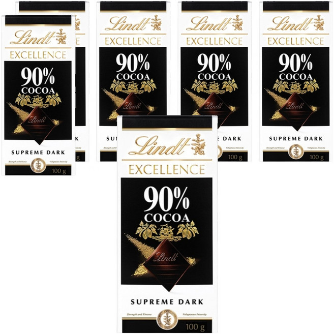 린트엑셀런스 다크 90% 초콜릿, 100g, 6개