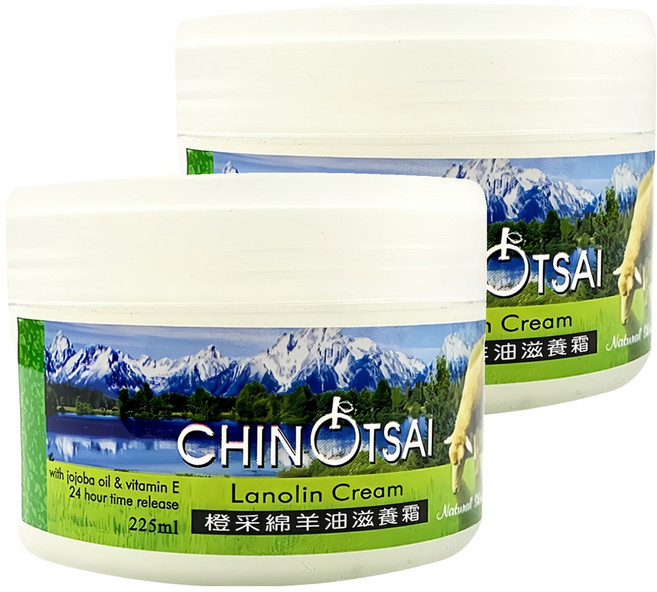 CHIN TSAI 橙采 綿羊油滋養霜, 225ml, 2罐