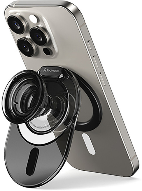 신지모루 맥세이프 M 티피톡 그립 홀더 스탠드, 블랙, 1개