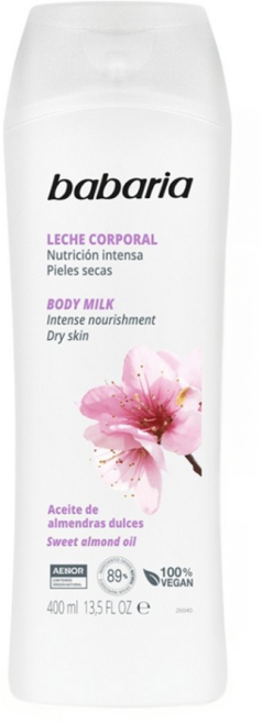 babaria 甜杏仁油保濕滋養身體乳, 400ml, 1個