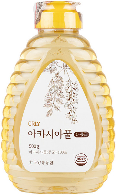 ORLY 1+등급 프리미엄 아카시아꿀, 500g, 1개