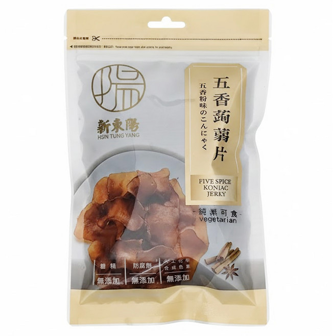 新東陽五香蒟蒻片, 100g, 1包