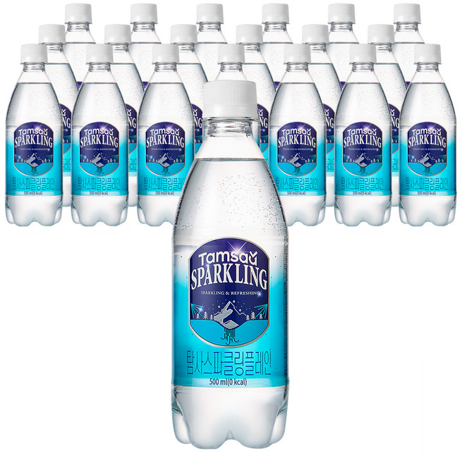 탐사 스파클링 플레인, 500ml, 20개