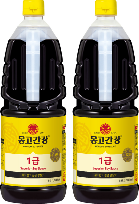 몽고간장 1급, 1.8L, 2개