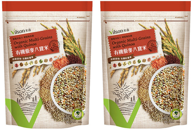Vilson 米森 有機藜麥八寶米, 900g, 2包