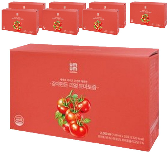 움움 갈아만든 리얼 토마토즙, 100ml, 160개