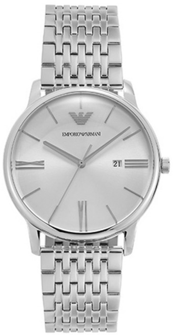 엠포리오아르마니 남성용 미니멀리스트 쿼츠 메탈 시계 AR11599