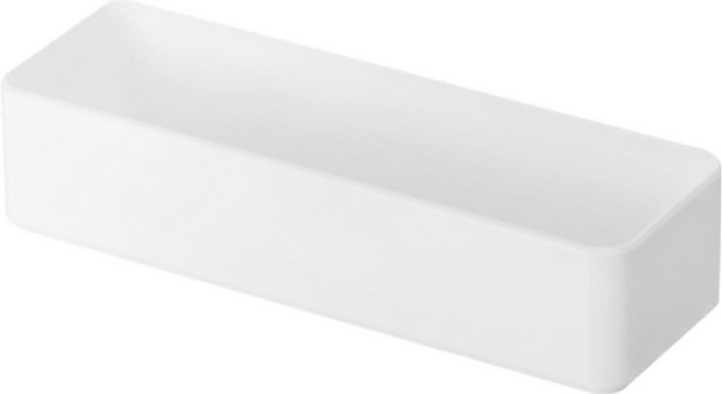 벨로나이트 욕실 화장대 정리 보관함 대형, 화이트, 1개