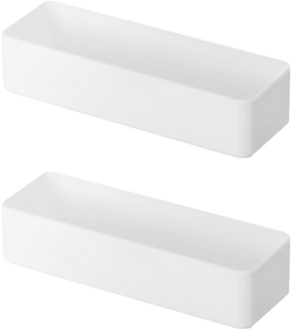 벨로나이트 욕실 화장대 정리 보관함 대형, 화이트, 2개