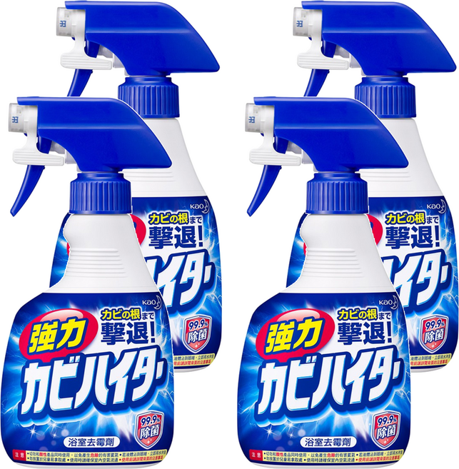 Kao 花王 Haiter Magiclean 魔術靈 浴室去霉劑 噴槍瓶, 400ml, 4瓶