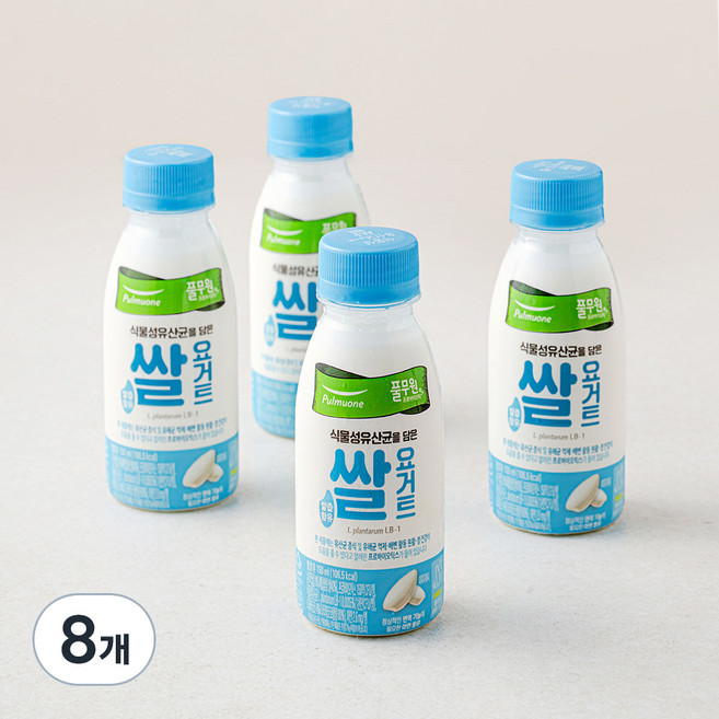 풀무원녹즙 식물성유산균 쌀 요거트, 150ml, 1개입, 8개