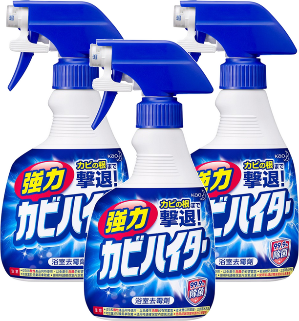Kao 花王 Haiter 浴室去霉劑 噴槍瓶, 400ml, 3瓶
