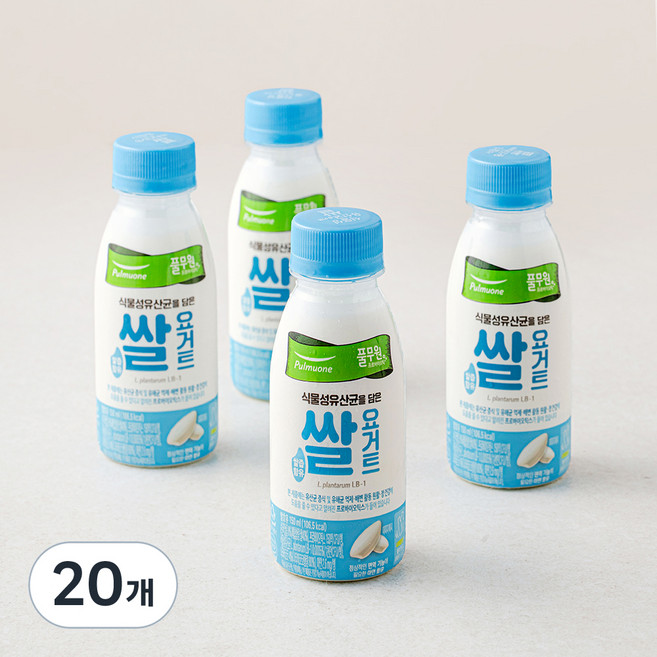 풀무원녹즙 식물성유산균 쌀 요거트, 150ml, 1개입, 20개