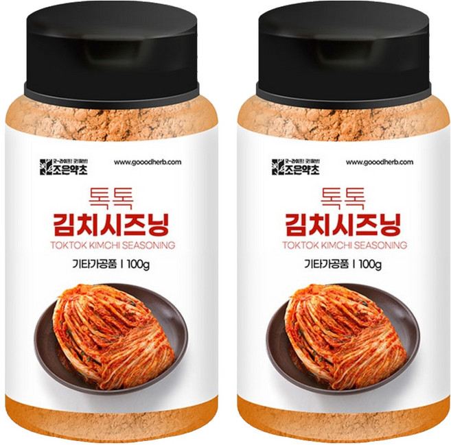 조은약초 톡톡 김치시즈닝, 2개, 100g