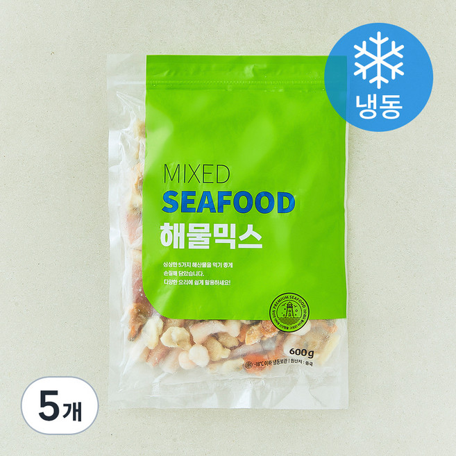 해물믹스 (냉동), 600g, 5개