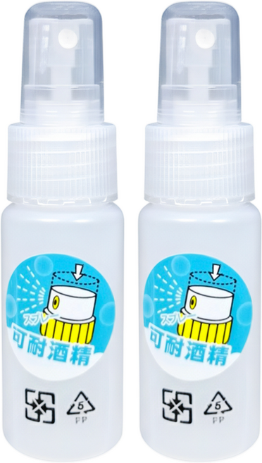 MOTO beauty care 耐酒精隨身噴霧瓶 PP-30ml 可分裝酒精, 2瓶