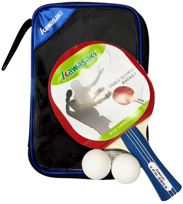 kawasaki 川崎 TR280刀板桌拍 附桌袋 + 球 2顆, KPW280A, 1組