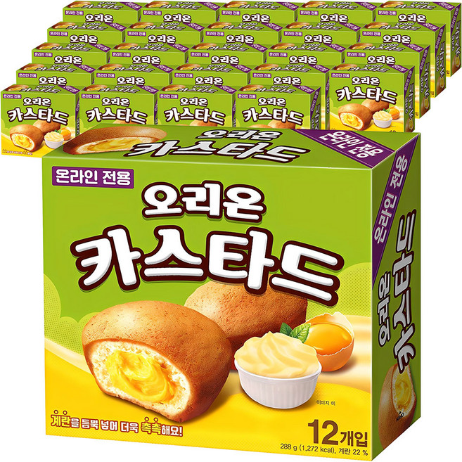 오리온 카스타드 12개입, 288g, 25개