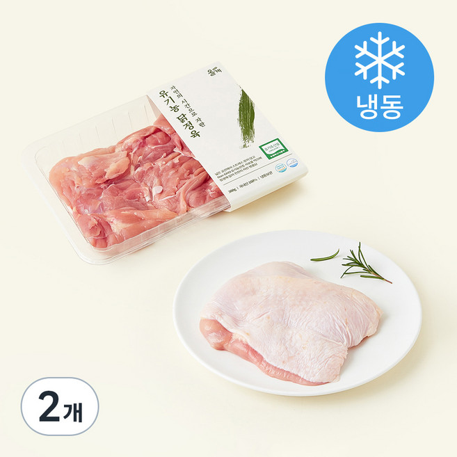올계 유기농인증 닭정육 (냉동), 300g, 2개