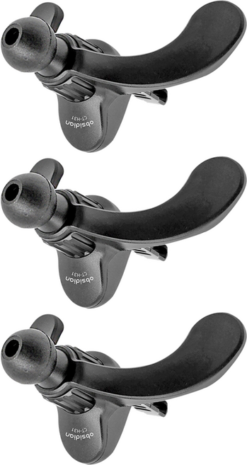 옵시디언 차량용 후크형 3점 원형 송풍구 거치대 마운트 CT-H31, 3개