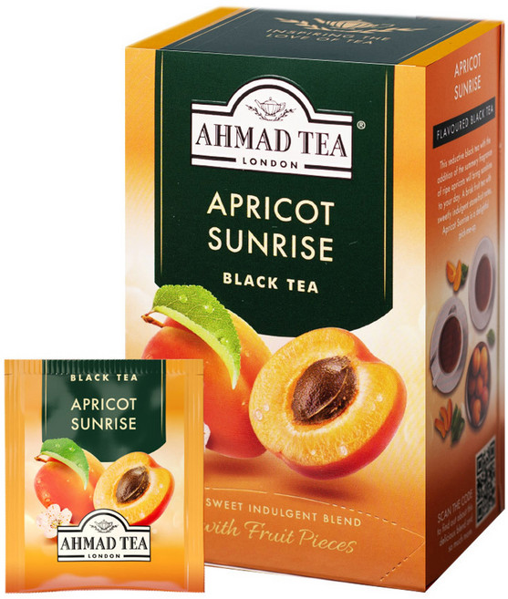 아마드티 애프리콧 선라이즈 홍차, 20개입, 1개, 2g