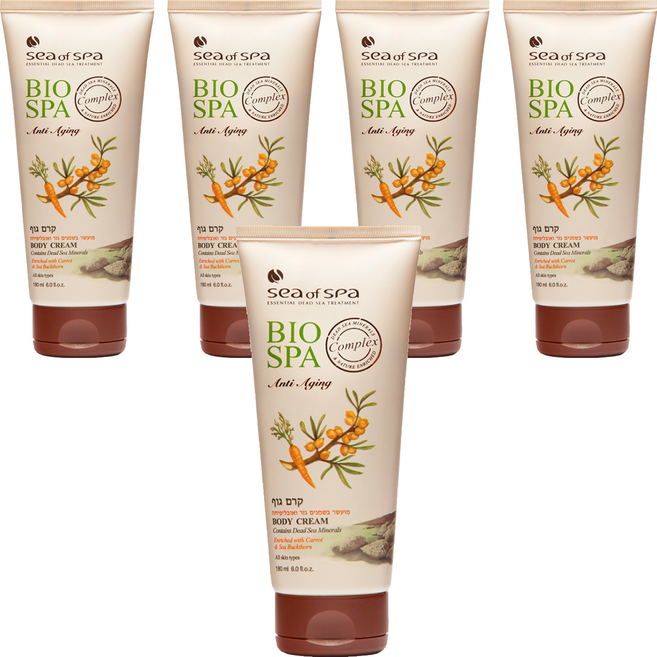 Sea of Spa 胡蘿蔔沙棘油體霜 180ml 豐富維生素滋養修護肌膚, 5條