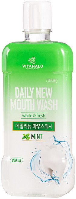 비타할로 데일리뉴 마우스워시 민트, 800ml, 1개