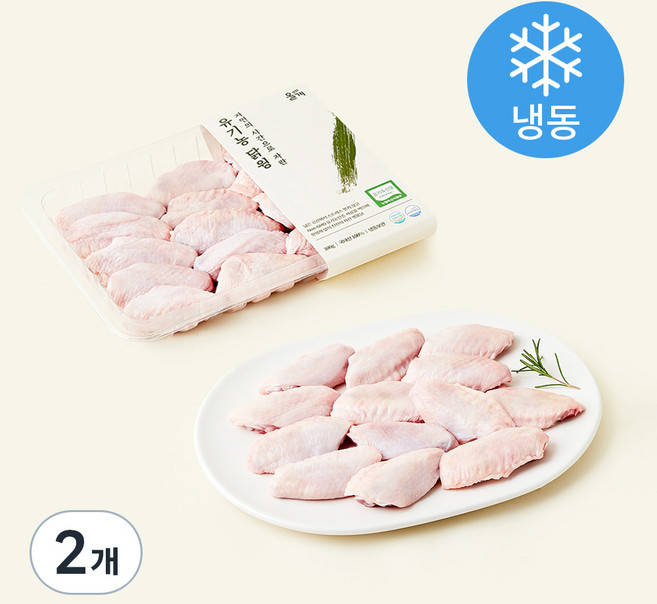 올계 유기농인증 닭윙 (냉동), 300g, 2개