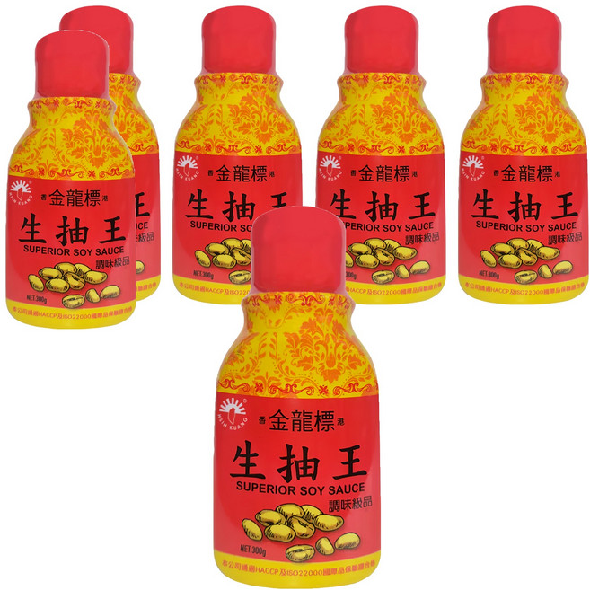 新光洋菜 金龍標生抽王 300g, 6罐
