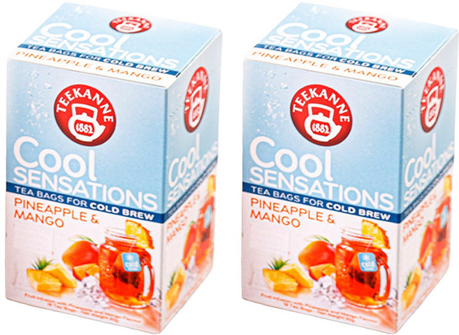 티칸 쿨 센세이션 파인애플 앤 망고 티백, 2.5g, 18개입, 2개