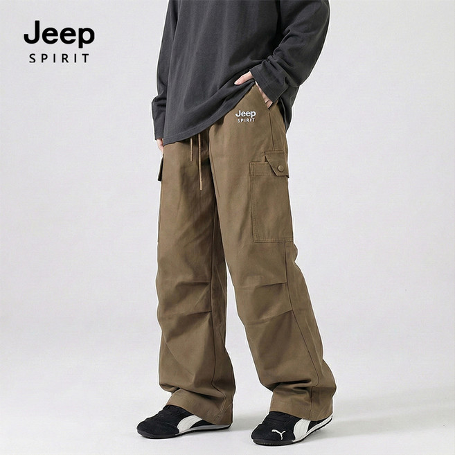 지프스피릿 남녀공용 내추럴핏와이드 팬츠