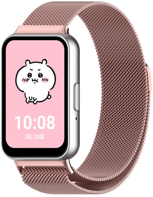 누아트 밀레니즈루프 메탈 스트랩, 로즈핑크, 1개