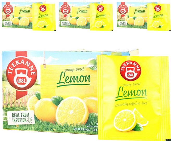 티칸 써니 스위트 레몬 차, 2.5g, 20개입, 4개