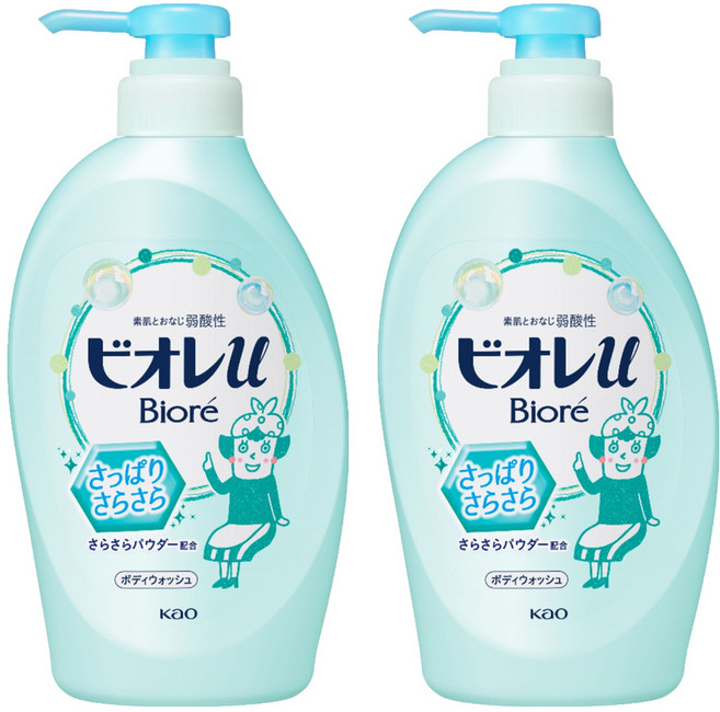 Biore 蜜妮 親膚鎖水香氛沐浴乳 清爽潔淨, 480ml, 2瓶
