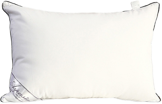I'm Living 增量款黑邊飯店級超細纖維拉鍊枕芯, 白色, 1件