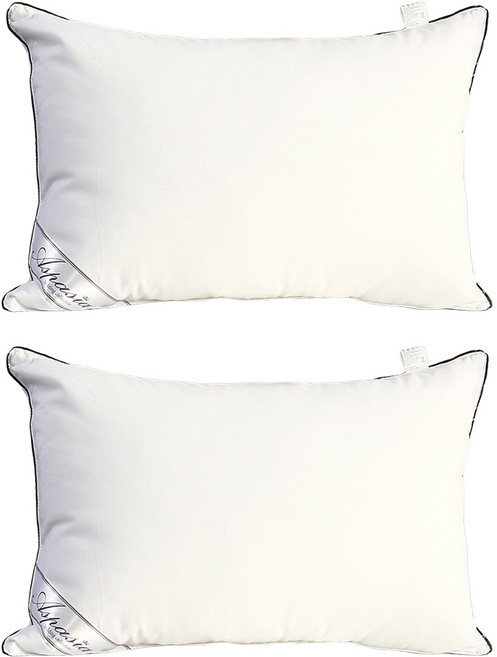 I'm Living 增量款黑邊飯店級超細纖維拉鍊枕芯, 白色, 2件