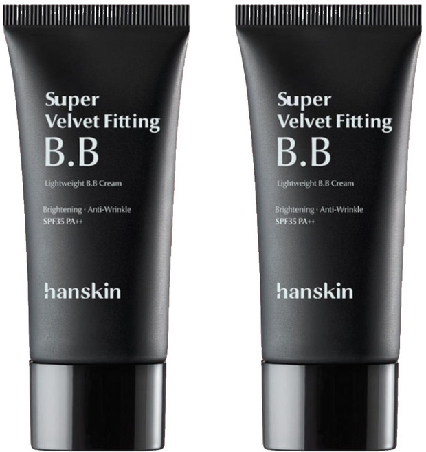 한스킨 수퍼 벨벳 피팅 BB크림 SPF35 PA++, 내추럴베이지, 30g, 30ml, 2개