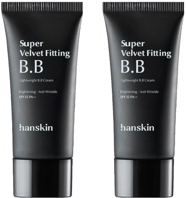 한스킨 수퍼 벨벳 피팅 BB크림 SPF35 PA++, 내추럴베이지, 30g, 30ml, 2개 - 쿠팡