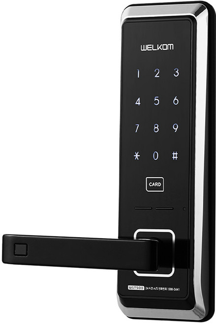 솔리티 스마트 미니손잡이 있음 도어락, WST500, 고객직접설치