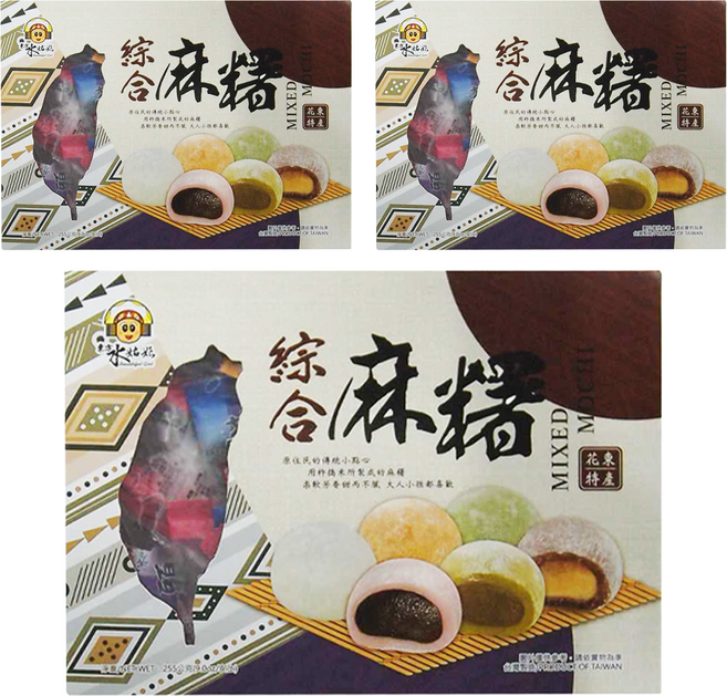東方水姑娘 綜合麻糬, 255g, 3盒