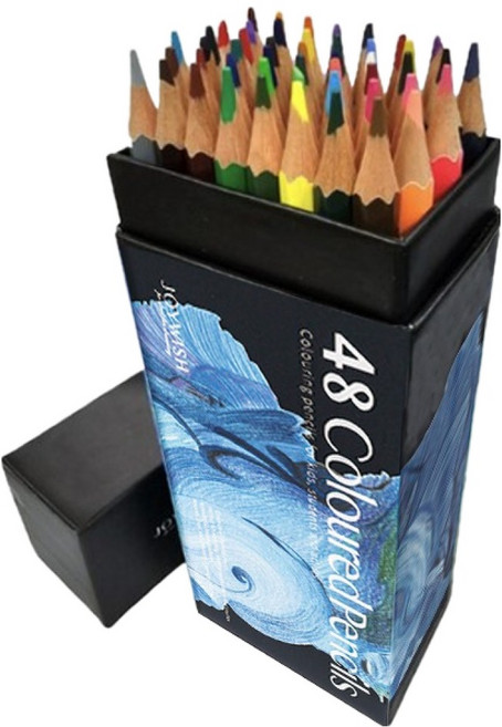 조이위시 전문가용 드로잉 유성 색연필, 48색, 1세트