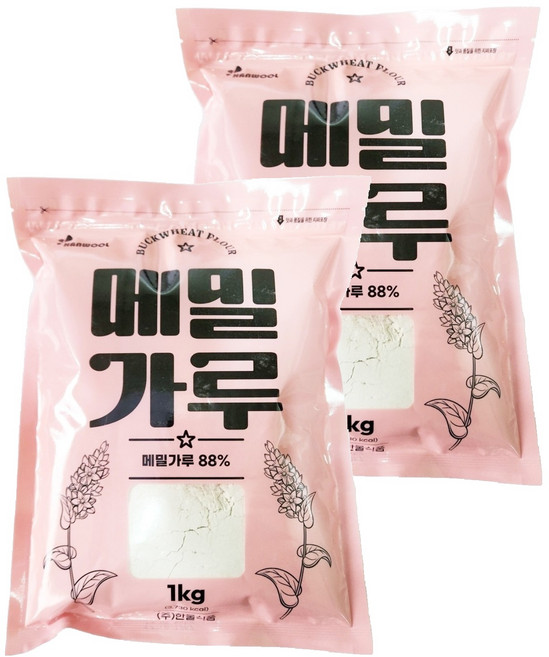 한울식품 메밀가루, 1kg, 2개