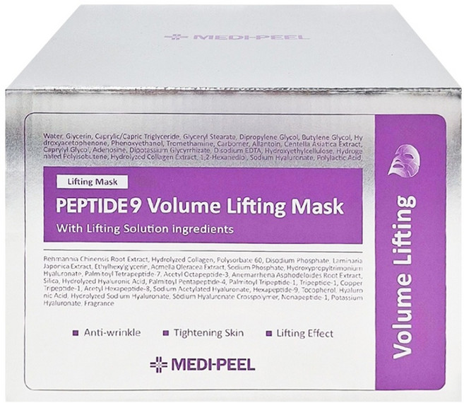 MEDIPEEL 美蒂菲 九胜肽緊緻面膜 25ml, 50片, 1盒